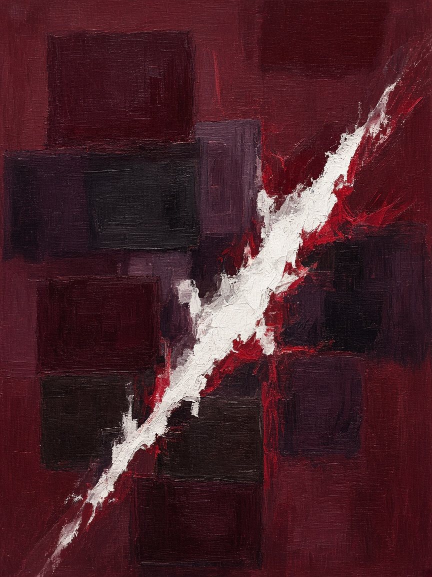 Wound in the Quiet — painting by Kenny Wu